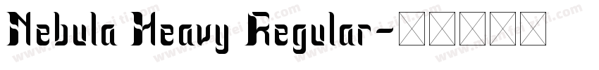 Nebula Heavy Regular字体转换